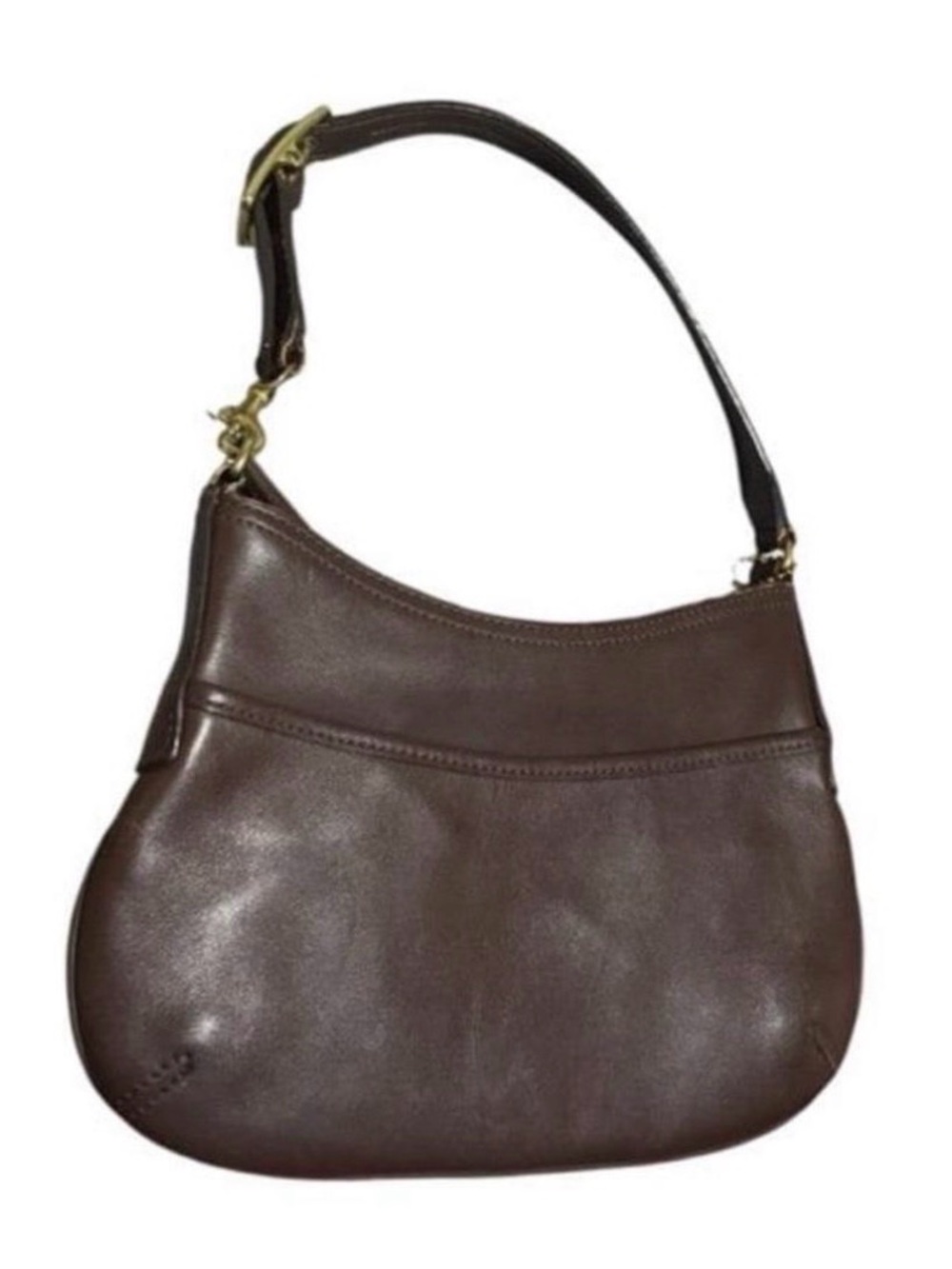 Vintage COACH Y2K Legacy West Demi Pouch Shoulder Bag 9295 Glove Tanned Leather